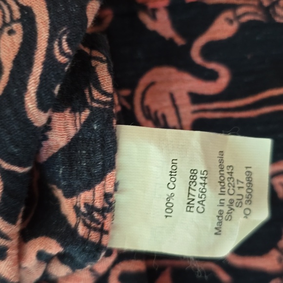 JCrew Factory Flamingo Print V-Neck Tunic - Picture 4 of 9